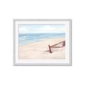 Picture of Boat in the Sand _GroupedProduct_Rectangle_Landscape_Framed_Matted_