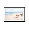 Picture of Boat in the Sand _GroupedProduct_Rectangle_Landscape_Framed_Matted_