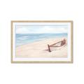 Picture of Boat in the Sand _GroupedProduct_Rectangle_Landscape_Framed_Matted_