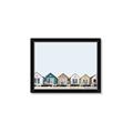 Picture of Beach Huts _GroupedProduct_Rectangle_Landscape_Photography _GroupedProduct_Rectangle_Landscape_Framed_Matted_