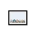 Picture of Beach Huts _GroupedProduct_Rectangle_Landscape_Photography _GroupedProduct_Rectangle_Landscape_Framed_Matted_