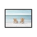 Picture of Muskoka Chairs with hats _GroupedProduct_Rectangle_Landscape_Photography _GroupedProduct_Rectangle_Landscape_Framed_Matted_