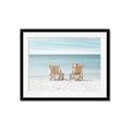 Picture of Muskoka Chairs with hats _GroupedProduct_Rectangle_Landscape_Photography _GroupedProduct_Rectangle_Landscape_Framed_Matted_