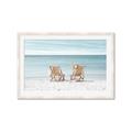 Picture of Muskoka Chairs with hats _GroupedProduct_Rectangle_Landscape_Photography _GroupedProduct_Rectangle_Landscape_Framed_Matted_