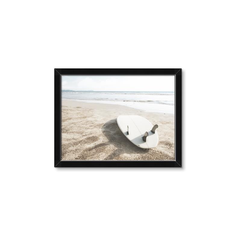 Picture of Surfboard on the Sand _GroupedProduct_Rectangle_Landscape_Photography _GroupedProduct_Rectangle_Landscape_Framed_Matted_