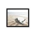 Picture of Surfboard on the Sand _GroupedProduct_Rectangle_Landscape_Photography _GroupedProduct_Rectangle_Landscape_Framed_Matted_