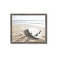 Picture of Surfboard on the Sand _GroupedProduct_Rectangle_Landscape_Photography _GroupedProduct_Rectangle_Landscape_Framed_Matted_