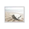 Picture of Surfboard on the Sand _GroupedProduct_Rectangle_Landscape_Photography _GroupedProduct_Rectangle_Landscape_Framed_Matted_