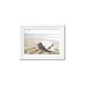 Picture of Surfboard on the Sand _GroupedProduct_Rectangle_Landscape_Photography _GroupedProduct_Rectangle_Landscape_Framed_Matted_
