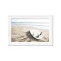 Picture of Surfboard on the Sand _GroupedProduct_Rectangle_Landscape_Photography _GroupedProduct_Rectangle_Landscape_Framed_Matted_