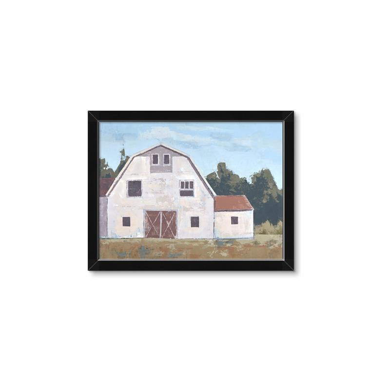 Picture of Red roof barn _GroupedProduct_Rectangle_Landscape_Framed_Matted_