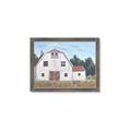 Picture of Red roof barn _GroupedProduct_Rectangle_Landscape_Framed_Matted_
