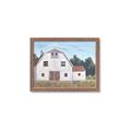 Picture of Red roof barn _GroupedProduct_Rectangle_Landscape_Framed_Matted_