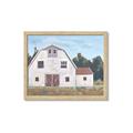 Picture of Red roof barn _GroupedProduct_Rectangle_Landscape_Framed_Matted_
