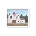 Picture of Red roof barn _GroupedProduct_Rectangle_Landscape_Framed_Matted_