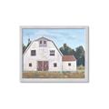 Picture of Red roof barn _GroupedProduct_Rectangle_Landscape_Framed_Matted_