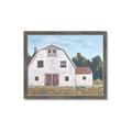 Picture of Red roof barn _GroupedProduct_Rectangle_Landscape_Framed_Matted_