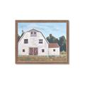 Picture of Red roof barn _GroupedProduct_Rectangle_Landscape_Framed_Matted_