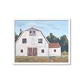 Picture of Red roof barn _GroupedProduct_Rectangle_Landscape_Framed_Matted_