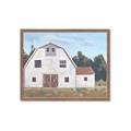 Picture of Red roof barn _GroupedProduct_Rectangle_Landscape_Framed_Matted_