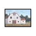 Picture of Red roof barn _GroupedProduct_Rectangle_Landscape_Framed_Matted_