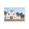 Picture of Red roof barn _GroupedProduct_Rectangle_Landscape_Framed_Matted_
