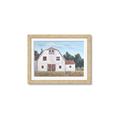 Picture of Red roof barn _GroupedProduct_Rectangle_Landscape_Framed_Matted_
