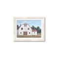 Picture of Red roof barn _GroupedProduct_Rectangle_Landscape_Framed_Matted_