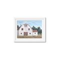 Picture of Red roof barn _GroupedProduct_Rectangle_Landscape_Framed_Matted_