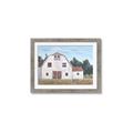 Picture of Red roof barn _GroupedProduct_Rectangle_Landscape_Framed_Matted_