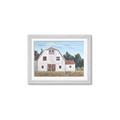 Picture of Red roof barn _GroupedProduct_Rectangle_Landscape_Framed_Matted_