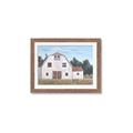 Picture of Red roof barn _GroupedProduct_Rectangle_Landscape_Framed_Matted_