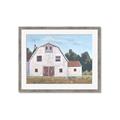 Picture of Red roof barn _GroupedProduct_Rectangle_Landscape_Framed_Matted_