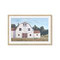 Picture of Red roof barn _GroupedProduct_Rectangle_Landscape_Framed_Matted_