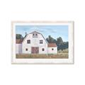 Picture of Red roof barn _GroupedProduct_Rectangle_Landscape_Framed_Matted_