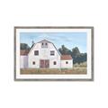 Picture of Red roof barn _GroupedProduct_Rectangle_Landscape_Framed_Matted_