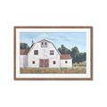 Picture of Red roof barn _GroupedProduct_Rectangle_Landscape_Framed_Matted_
