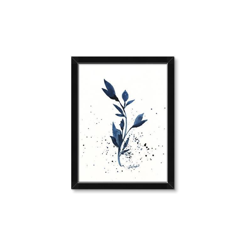 Picture of Blue Leaves III _GroupedProduct_Rectangle_Portrait_Framed_Matted_