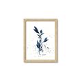 Picture of Blue Leaves III _GroupedProduct_Rectangle_Portrait_Framed_Matted_