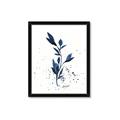 Picture of Blue Leaves III _GroupedProduct_Rectangle_Portrait_Framed_Matted_
