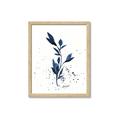 Picture of Blue Leaves III _GroupedProduct_Rectangle_Portrait_Framed_Matted_