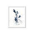 Picture of Blue Leaves III _GroupedProduct_Rectangle_Portrait_Framed_Matted_