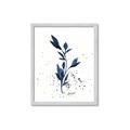 Picture of Blue Leaves III _GroupedProduct_Rectangle_Portrait_Framed_Matted_