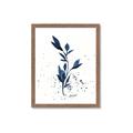 Picture of Blue Leaves III _GroupedProduct_Rectangle_Portrait_Framed_Matted_
