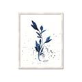 Picture of Blue Leaves III _GroupedProduct_Rectangle_Portrait_Framed_Matted_