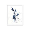 Picture of Blue Leaves III _GroupedProduct_Rectangle_Portrait_Framed_Matted_