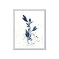 Picture of Blue Leaves III _GroupedProduct_Rectangle_Portrait_Framed_Matted_