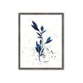 Picture of Blue Leaves III _GroupedProduct_Rectangle_Portrait_Framed_Matted_
