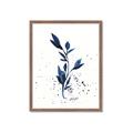 Picture of Blue Leaves III _GroupedProduct_Rectangle_Portrait_Framed_Matted_