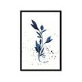 Picture of Blue Leaves III _GroupedProduct_Rectangle_Portrait_Framed_Matted_
